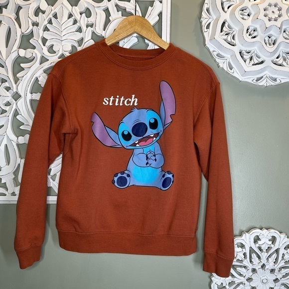 Disney Stitch Crewneck Sweatshirt XS - Picture 1 of 5